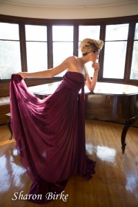 Glamour Portrait with Piano by Sharon Birke www.PowerfulGoddess.com