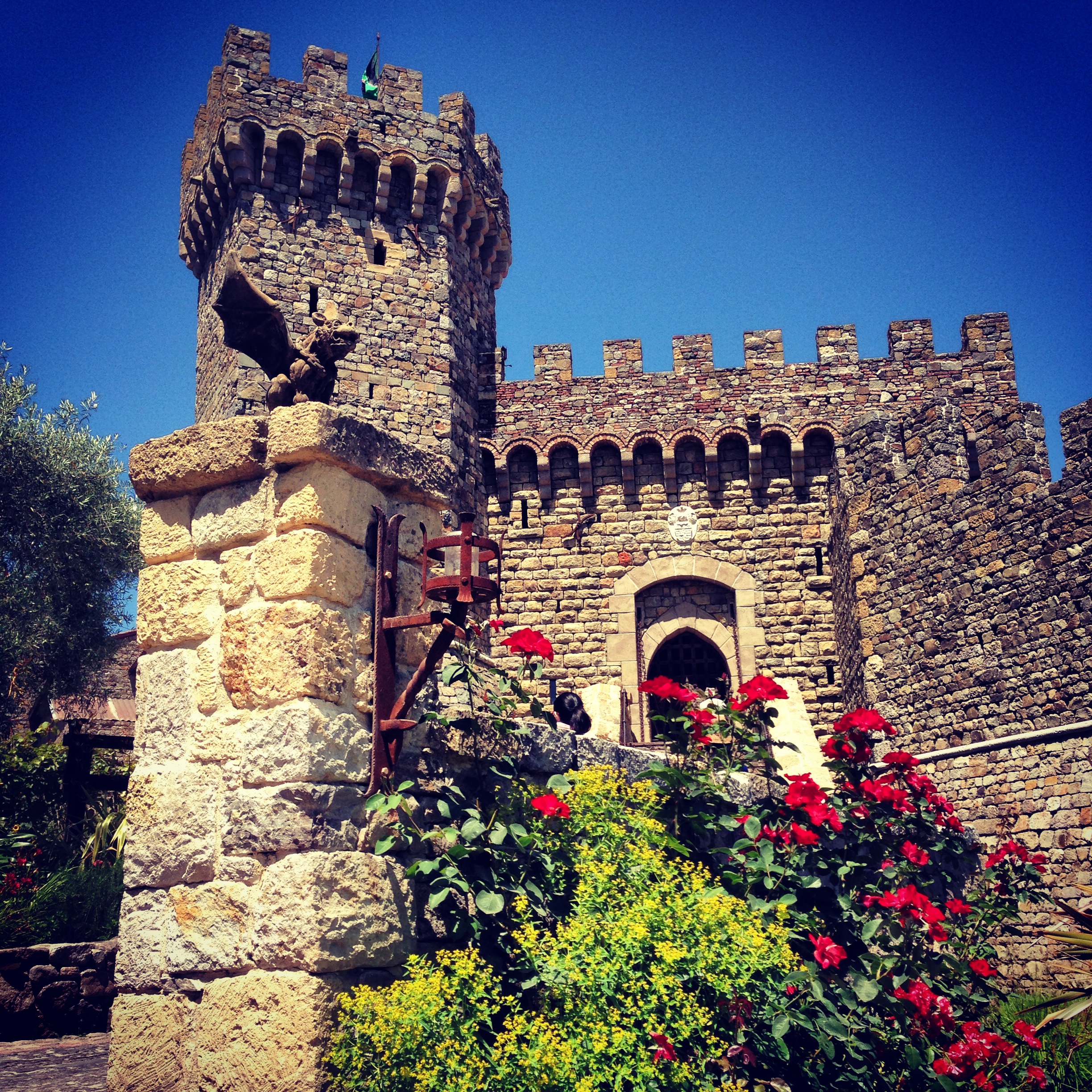 Castillo Di Amorosa romantic castle vineyard in Napa Valley 