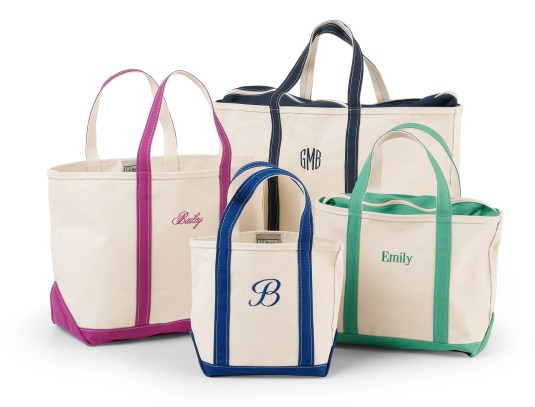 LL Bean canas totes